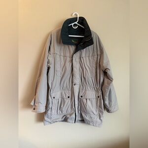 Vintage Field & Stream Jacket Removable Lining Size Large Long Utility Fishing